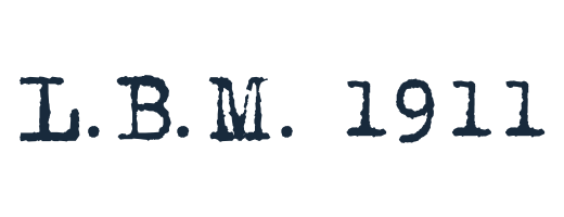 L.B.M. 1911